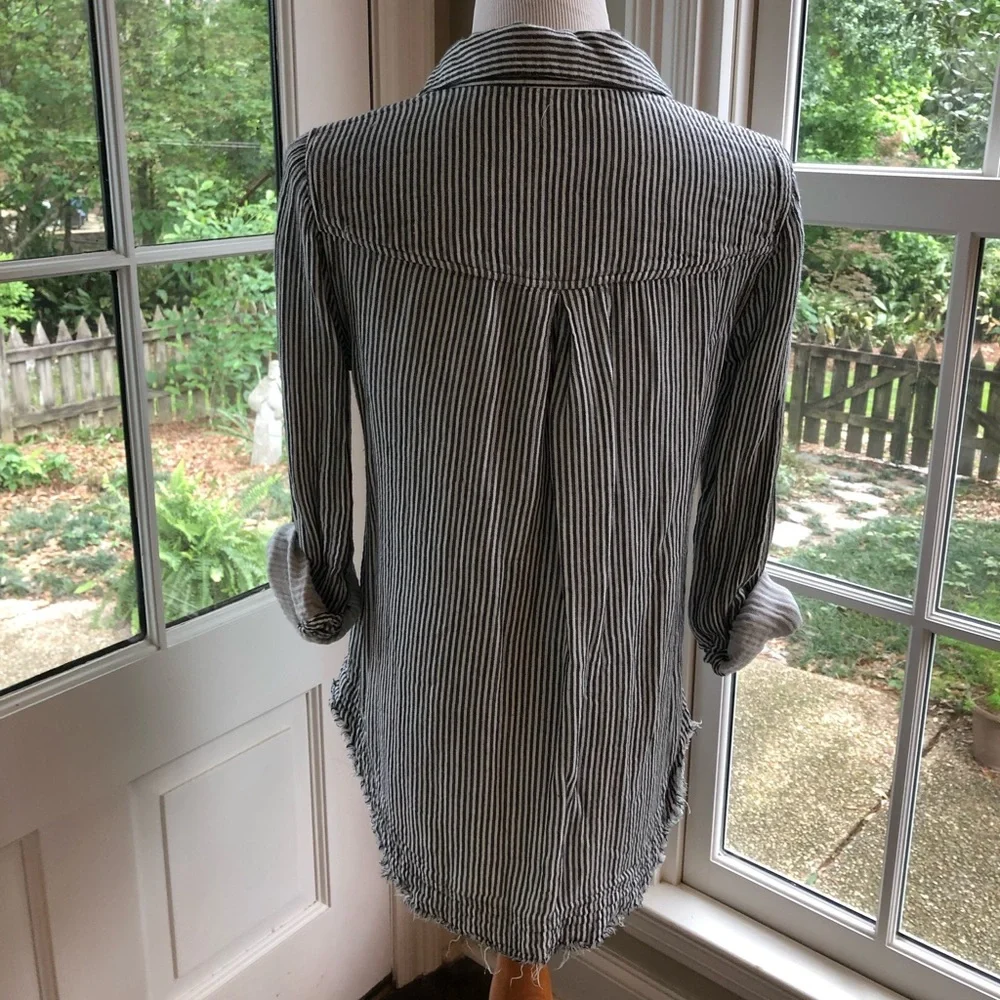 Cloth & Stone soft flannel striped buttondown - Picture 5 of 5